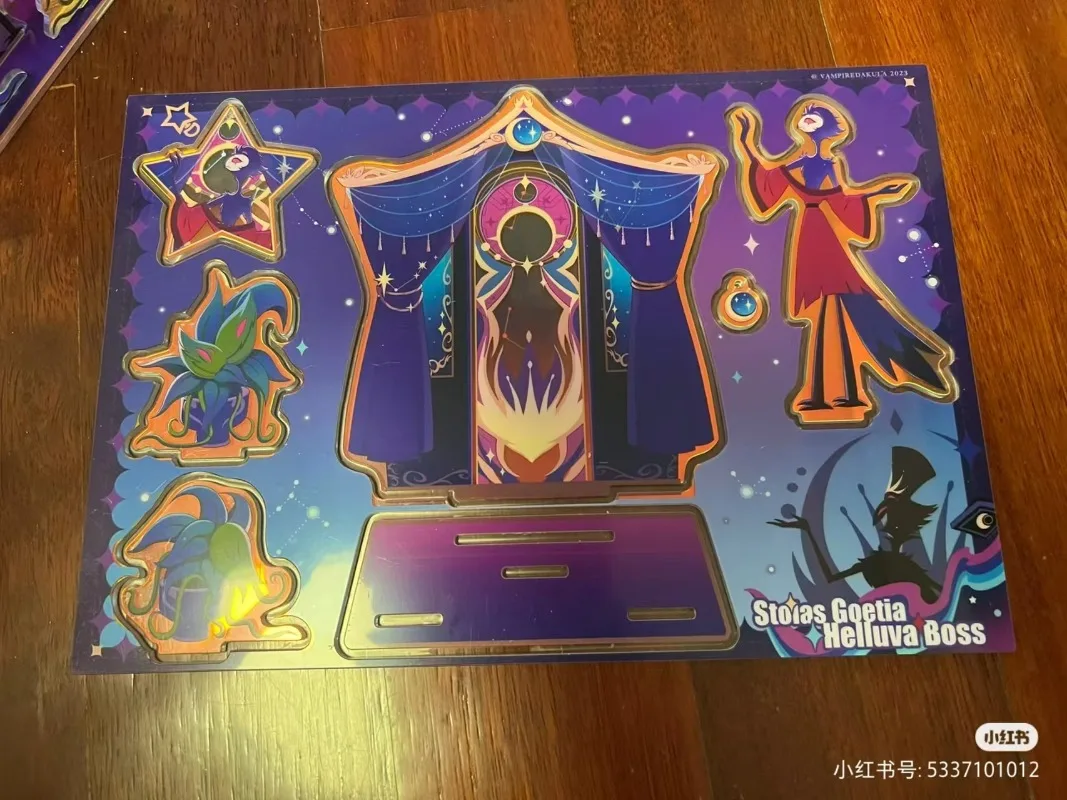 Фото Игрушечные фигурки ji e lao da в подарок, акриловая подставка, аниме модель, фигурка с орнаментом, аксессуары, модели, настольные украшения №2