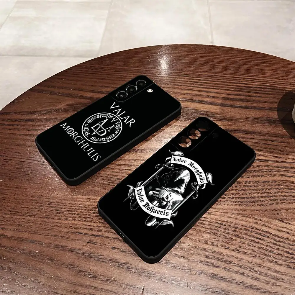 Чехол для телефона Valar Morghulis для Samsung S25 S24 FE S23 S22 S21 Plus S20 Ultra Note20Ultra Black Soft Shell