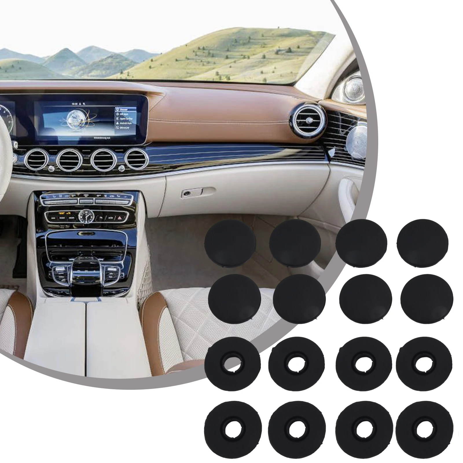 16 шт., пластиковые зажимы для автомобильного коврика Mercedes Benz