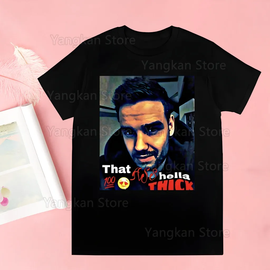 Фото Liam Payne, летняя модная рубашка, футболка с графическим рисунком, женские топы, футболки с круглым вырезом, забавная футболка для девочек №5