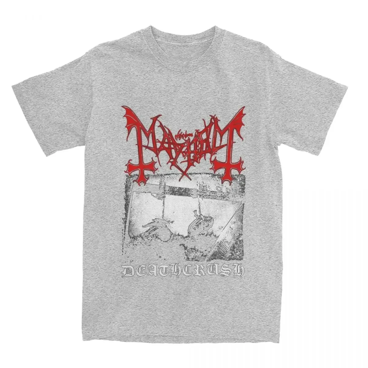 2025 новая модель Мужчины Женщины Футболка Mayhem Deathcrush Euronymous Dead Varg Хлопковые футболки с короткими рукавами и круглым вырезом Футболка большого размера