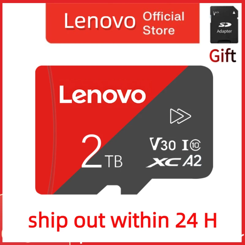 Lenovo 2 ТБ высокоскоростная SD-карта класса 10, 1 ТБ, 128 ГБ, 256 ГБ, 512 ГБ
