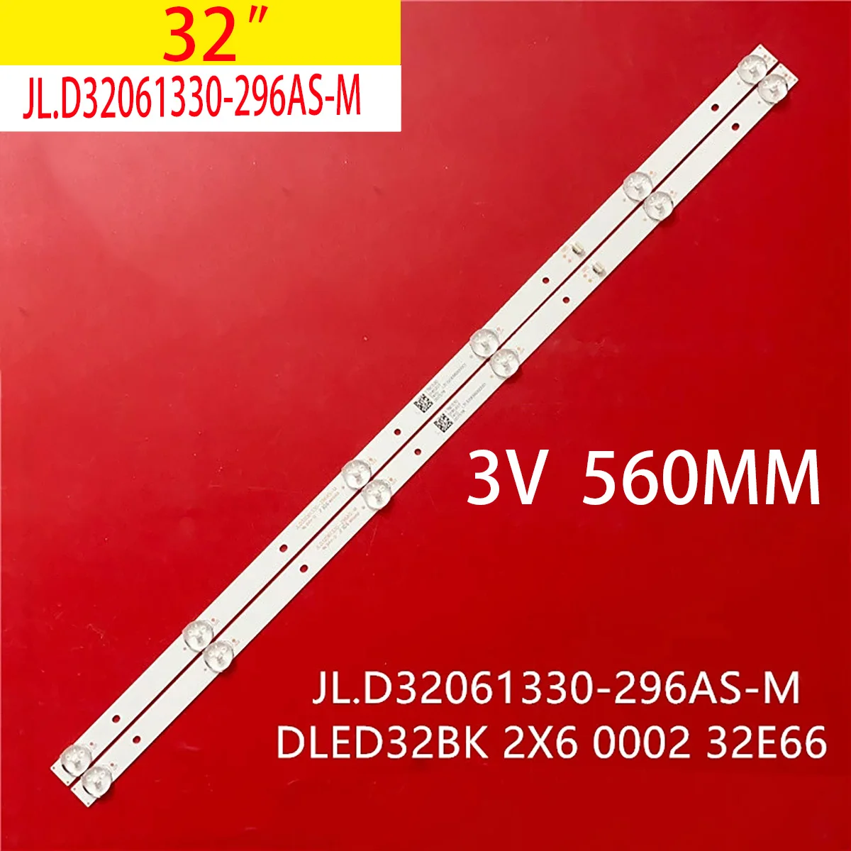 6LED(3V) Светодиодная лента для подсветки для Skyworth PPTV 32W4 32V4 320E66 JL.D32061330-296AS-M DLED32BK 2X6