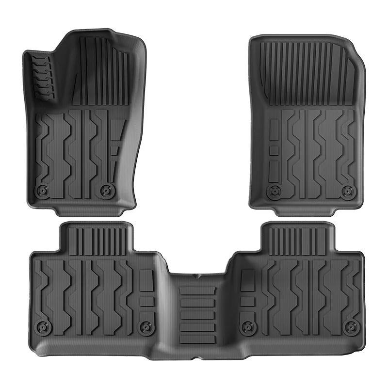 Фото Для Haval H9 2024 пользовательские коврики из ТПЭ + коврик в багажник + защитные приспособления для спинки сиденья - водонепроницаемые, легко чистящиеся, полное покрытие №4
