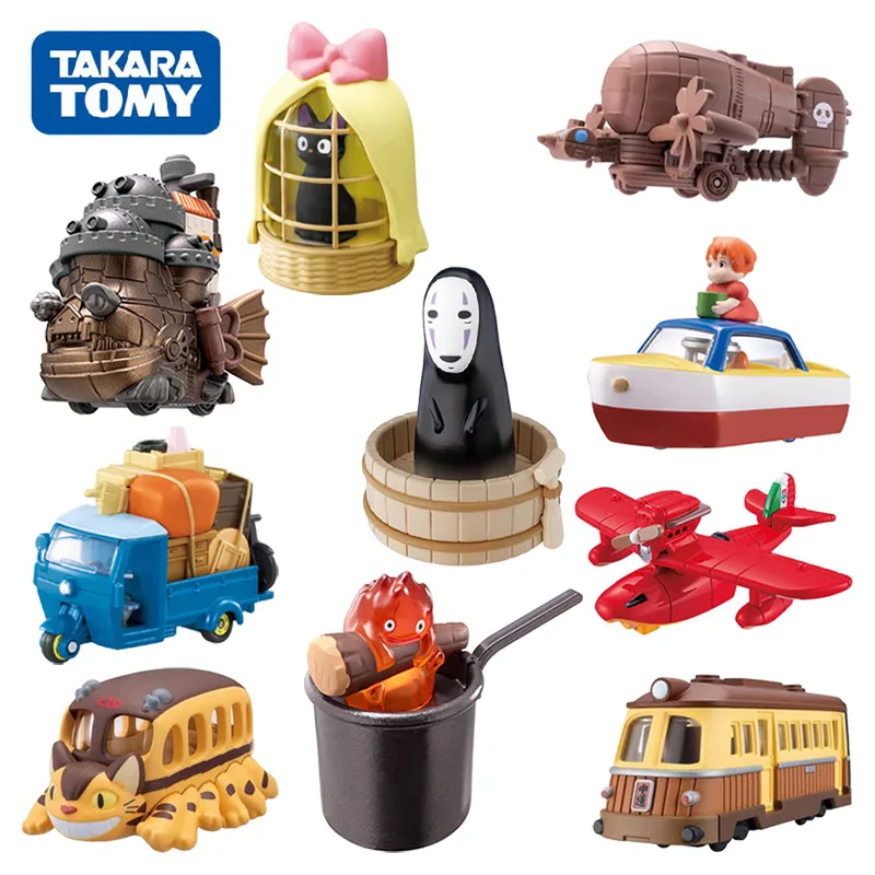 TOMY TomY Миядзаки Хаяо серии модель украшения Тихиро безликие мужчины мультсериал Тоторо модель автобуса периферийные устройства