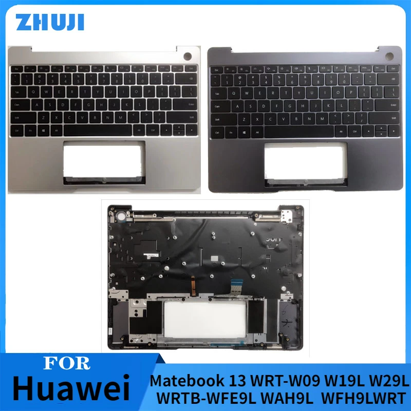 Для Huawei Matebook 13 WRT-W09 W19L W29L WRTB-WFE9L WAH9L WFH9LWRT/WRTB серии оригинальная часть упора для рук с клавиатурой с подсветкой