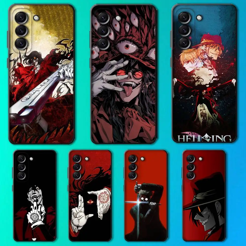 Чехол для телефона Comics H-HELLSING для Samsung Galaxy A13,A21s,A22,A31,A32,A52,A53,A71,A80,мягкий черный корпус