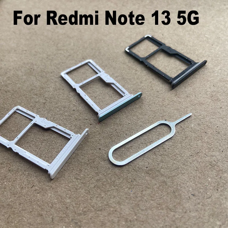Фото Новинка лоток для Sim-карты для Xiaomi Redmi Note 13 4G фоторазъем держатель гнезда адаптер соединитель запасные части замена №4