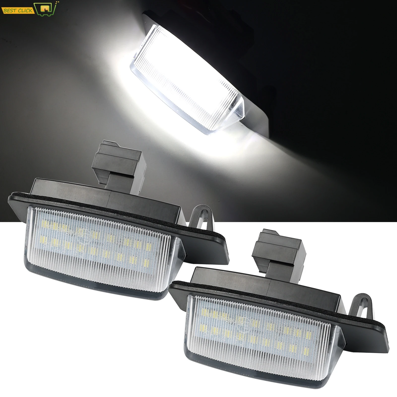 Подсветка номерного знака 6000K IP65 3LED для Mitsubishi Xpander 2017-21 2019 2020 Peugeot ION Citroen C-Zero 2010-2021 E-mark