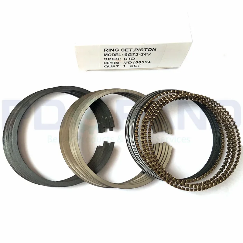 6G72 6G72T V6 3.0L Набор поршневых колец подходит для 3000GT Sigma Diamante GTO Debonair V43W K96W V33W V63W V73W MD158334 MD301803