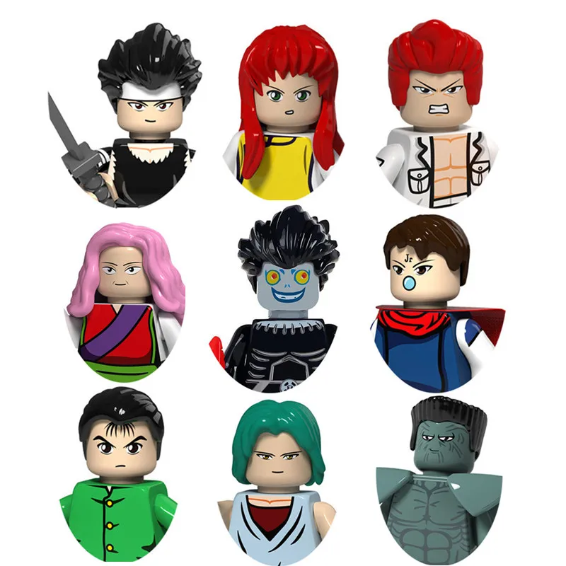 Набор строительных блоков из японского аниме-фильма YuYu Hakusho Kaizen, мини Экшн-фигурки, игрушки для детей