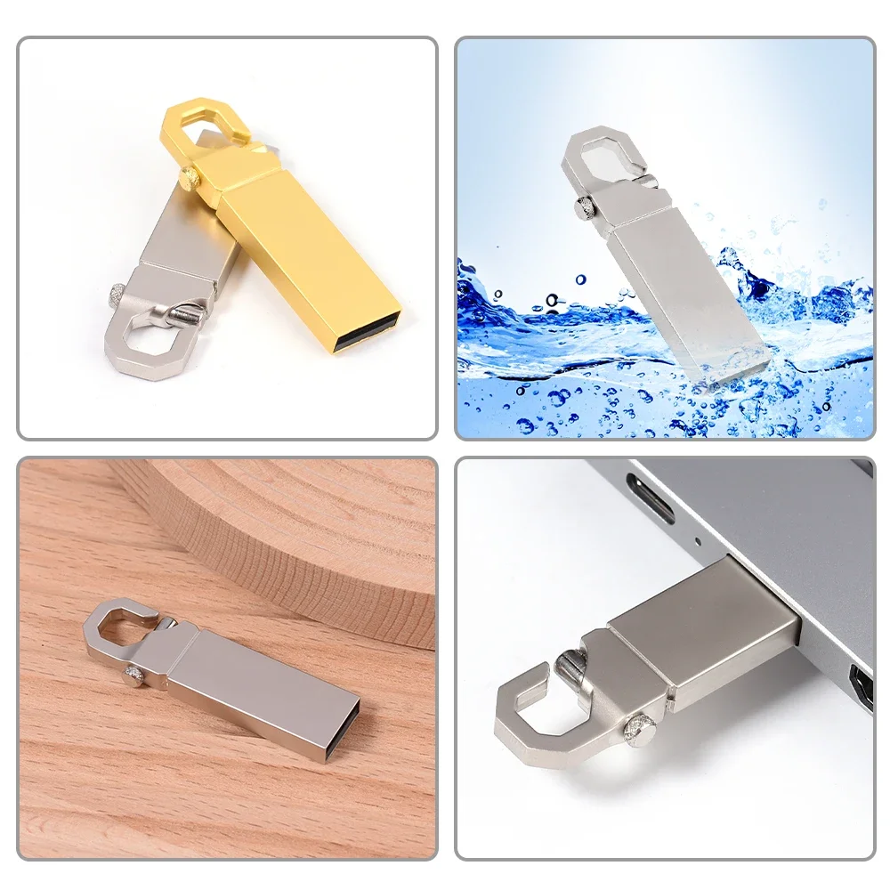 Фото USB флеш-накопитель JASTER с бесплатным пользовательским логотипом, металлическая Флешка объемом 128 ГБ, 64 ГБ, 100% реальный объем, Портативный U-диск объемом 32 ГБ, 16 ГБ №4