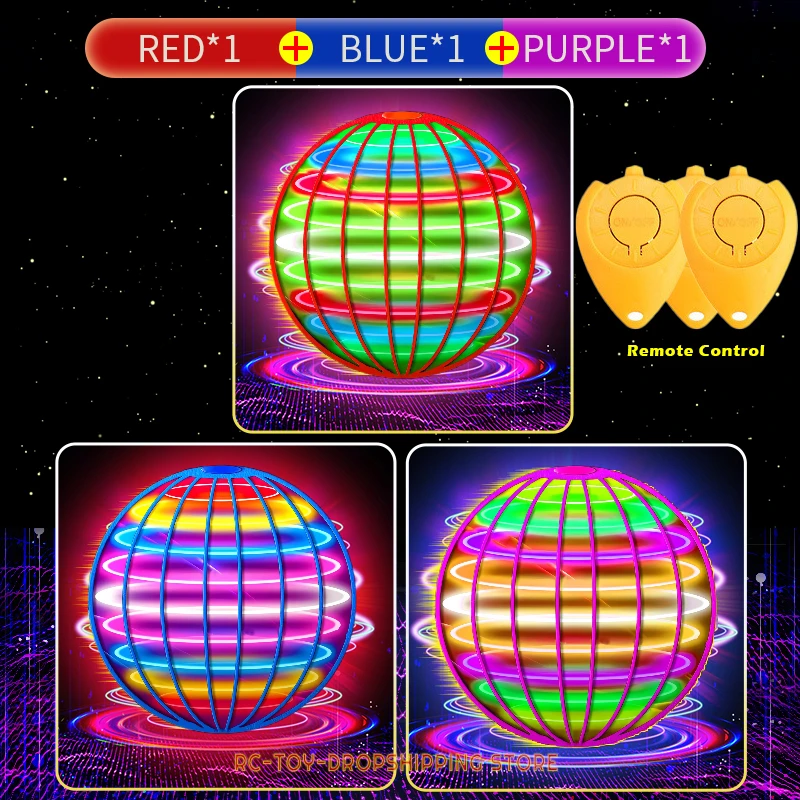Летающий шар Boomerang Fly Orb Magic со светодиодной подсветкой Дрон воздушный шар Fly Nova Orb Летающий Спиннер детские игрушки рождественские подарки (art.: 3920c47b37d9b) - 3920c47b37d9b