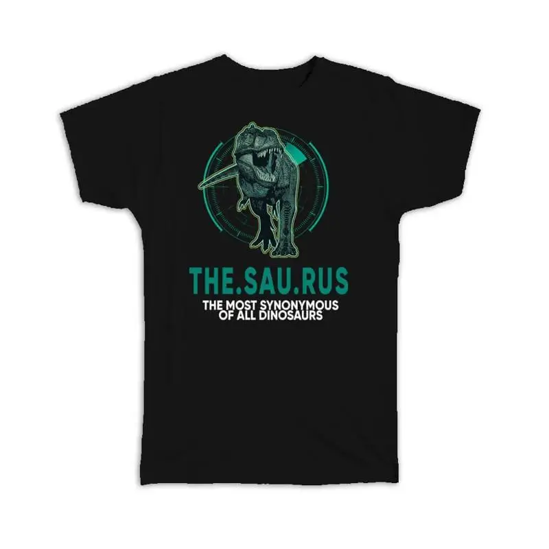 Thesaurus Dinosaur для детей, детская футболка с буквами Dino Lover School