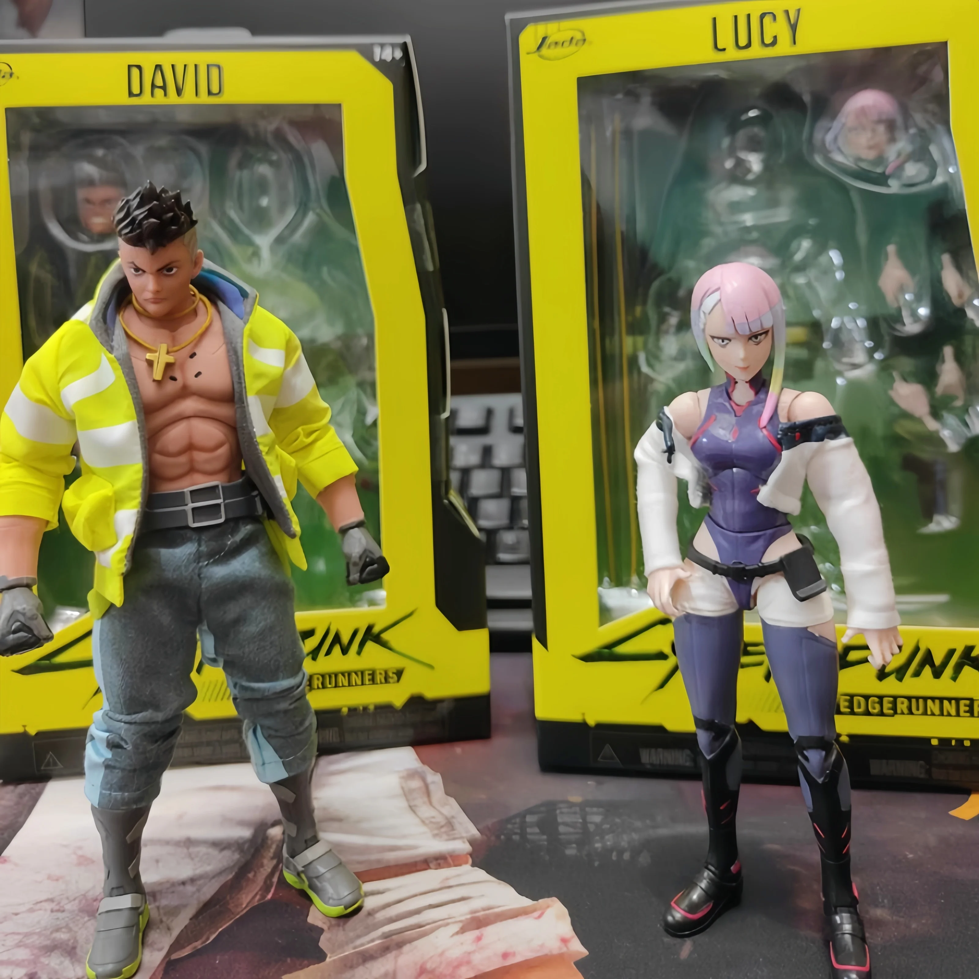 Новая оригинальная аниме-фигурка Jada Cyberpunk: Edgerunners David Martinez Lucyna Kushinada, экшн-фигурка, модель куклы, периферия, игрушка в подарок