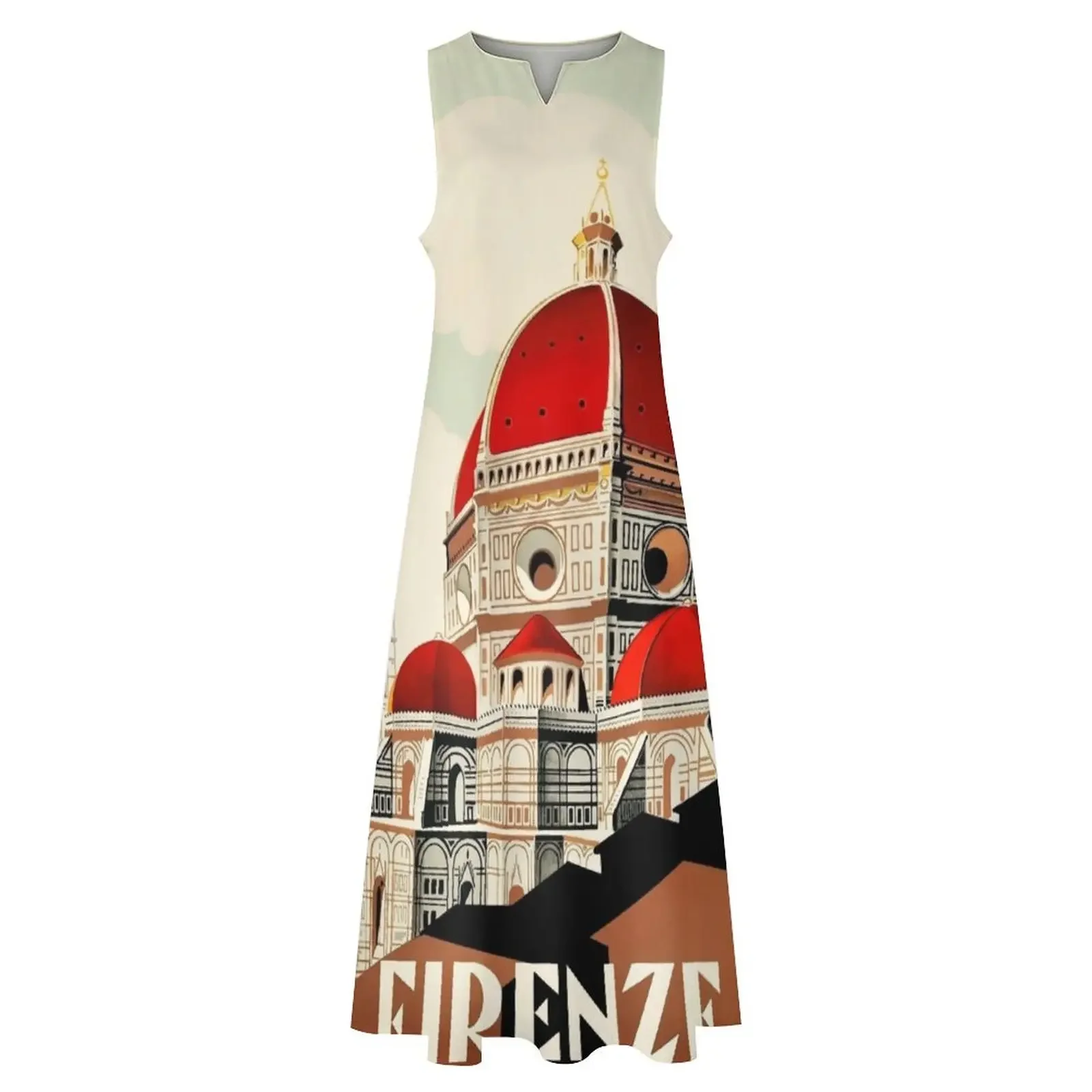 Фото Флоренция, Италия, туристический постер, 1930-е годов, длинное платье Firenze, платье для выпускного вечера, вечернее платье, женское лето 2025 года №3