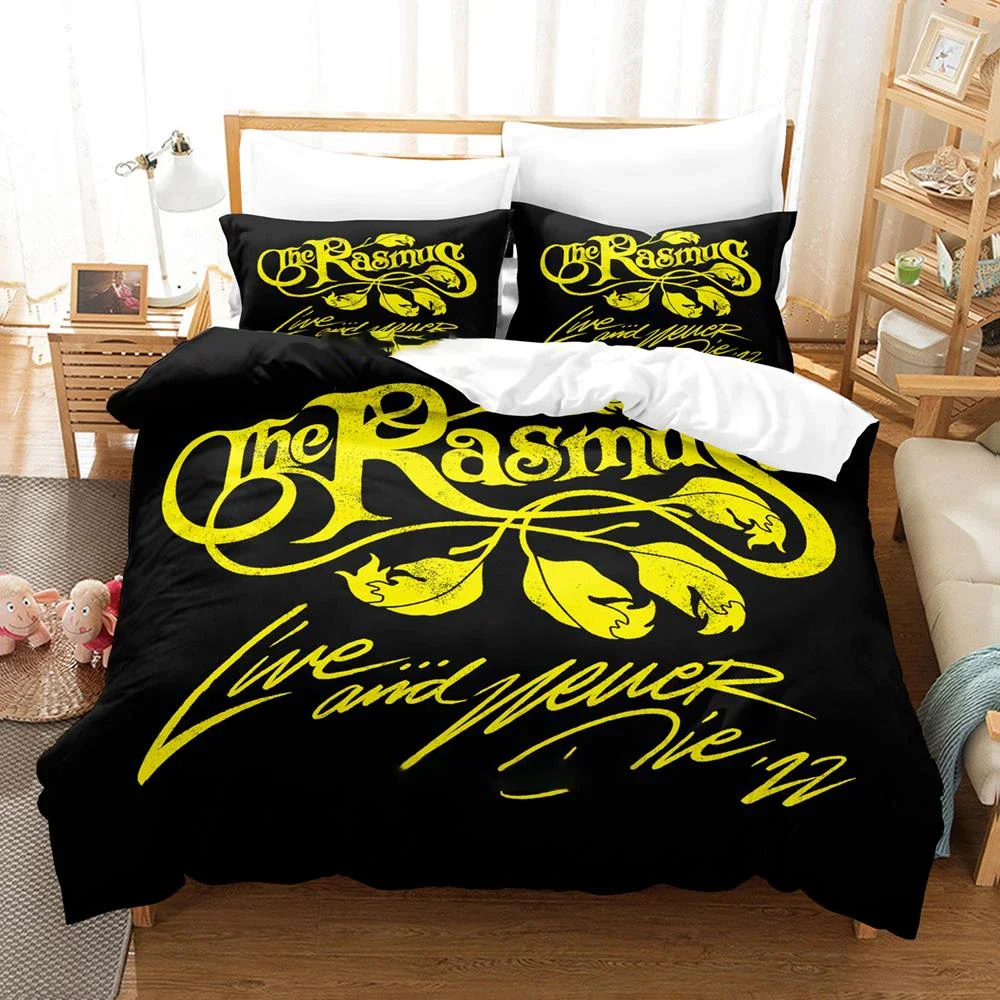 Фото Популярный комплект постельного белья The Rasmus Single Twin Full Queen King Size пододеяльник для взрослых и мальчиков, комплект простыней для спальни в стиле аниме №4