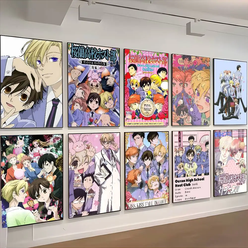 O-Ouran High S-School Host Club постер HD Art липкая стена водонепроницаемый дом гостиная спальня бар эстетическое украшение