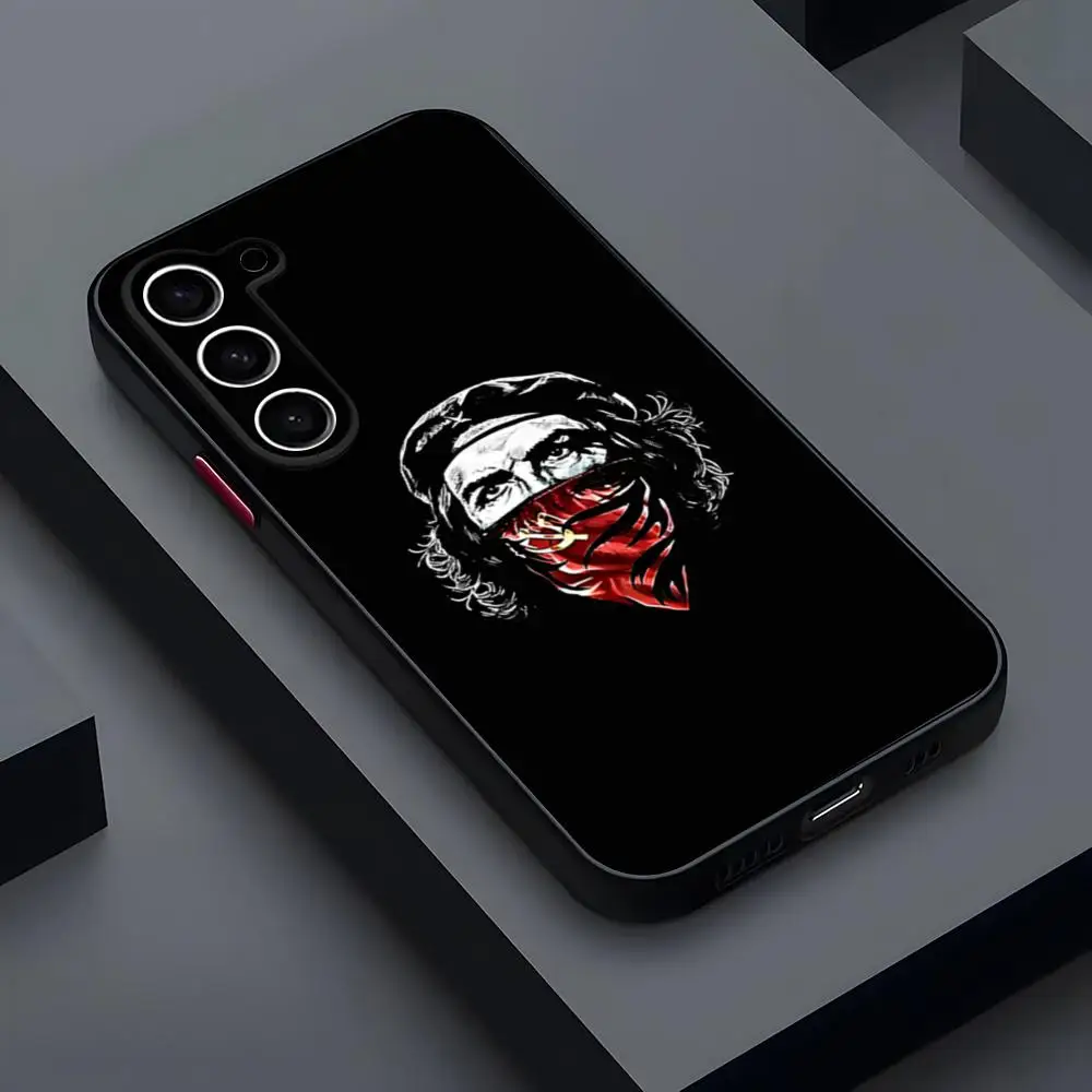 Фото Che Guevara Cuba Phone Case Matte Transparent For Samsung S21fe S22 FE S23 Ultra S24 Plus S25 Luxury Back Cover №4