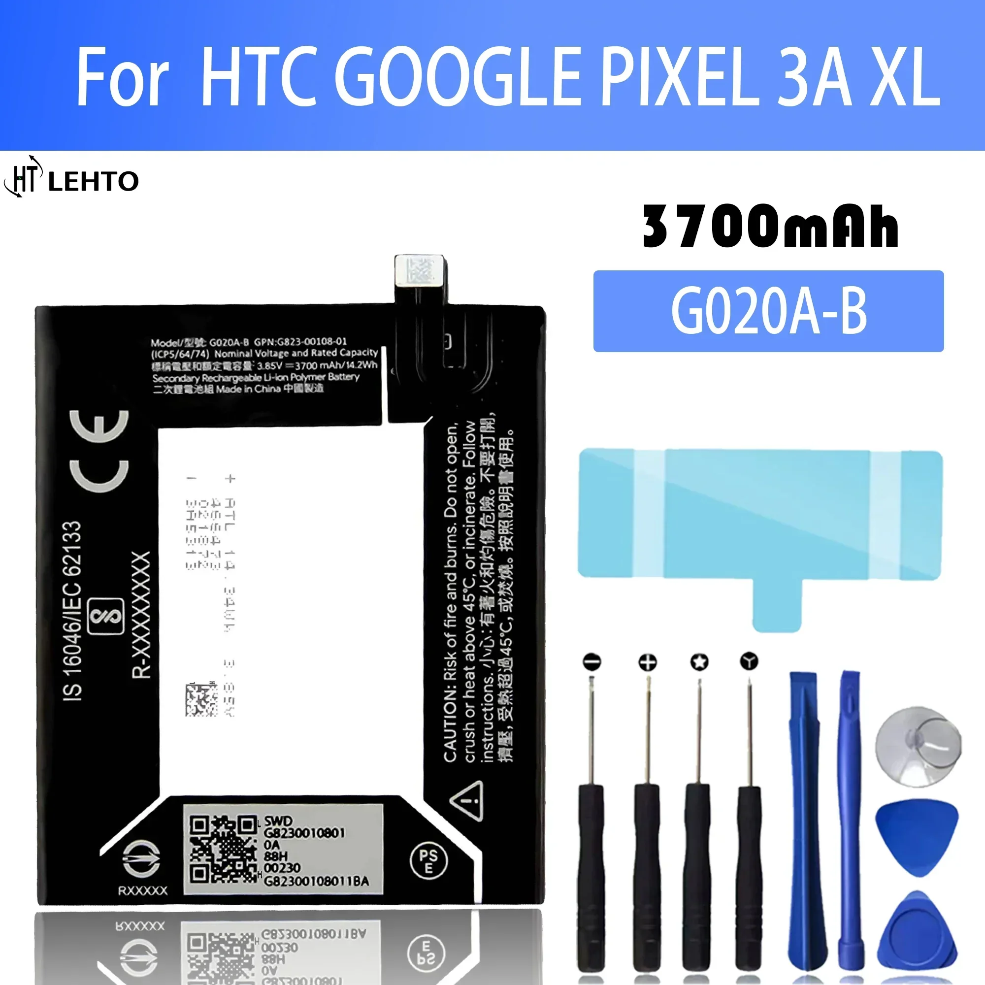100% новая оригинальная сменная батарея G020A-B для HTC Google Pixel 3A XL 3axl, перезаряжаемая батарея для мобильного телефона Детали для мобильных телефонов