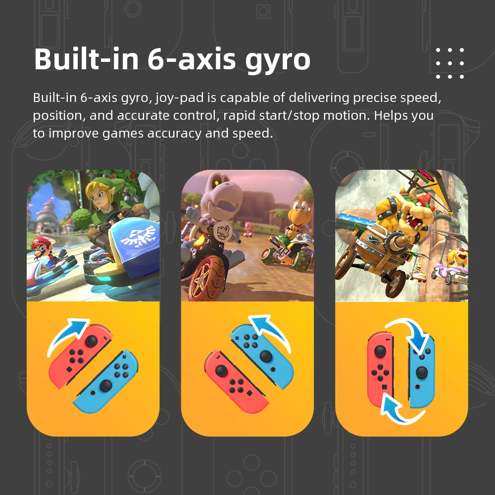 Фото Джойстик переключатель Joy Pad Joy Con, джойстик OLED, беспроводной контроллер с ремешками для Nintendo №4