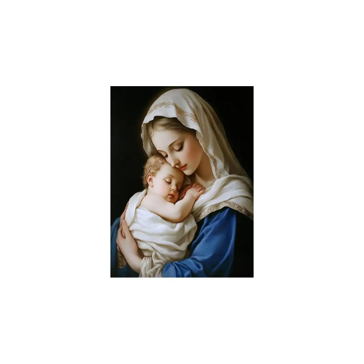 1 шт. Дева Мария 30x40 см/11,8x15,7 дюйма, 11CT/14CT Набор для вышивки крестиком, искусство и ремесло