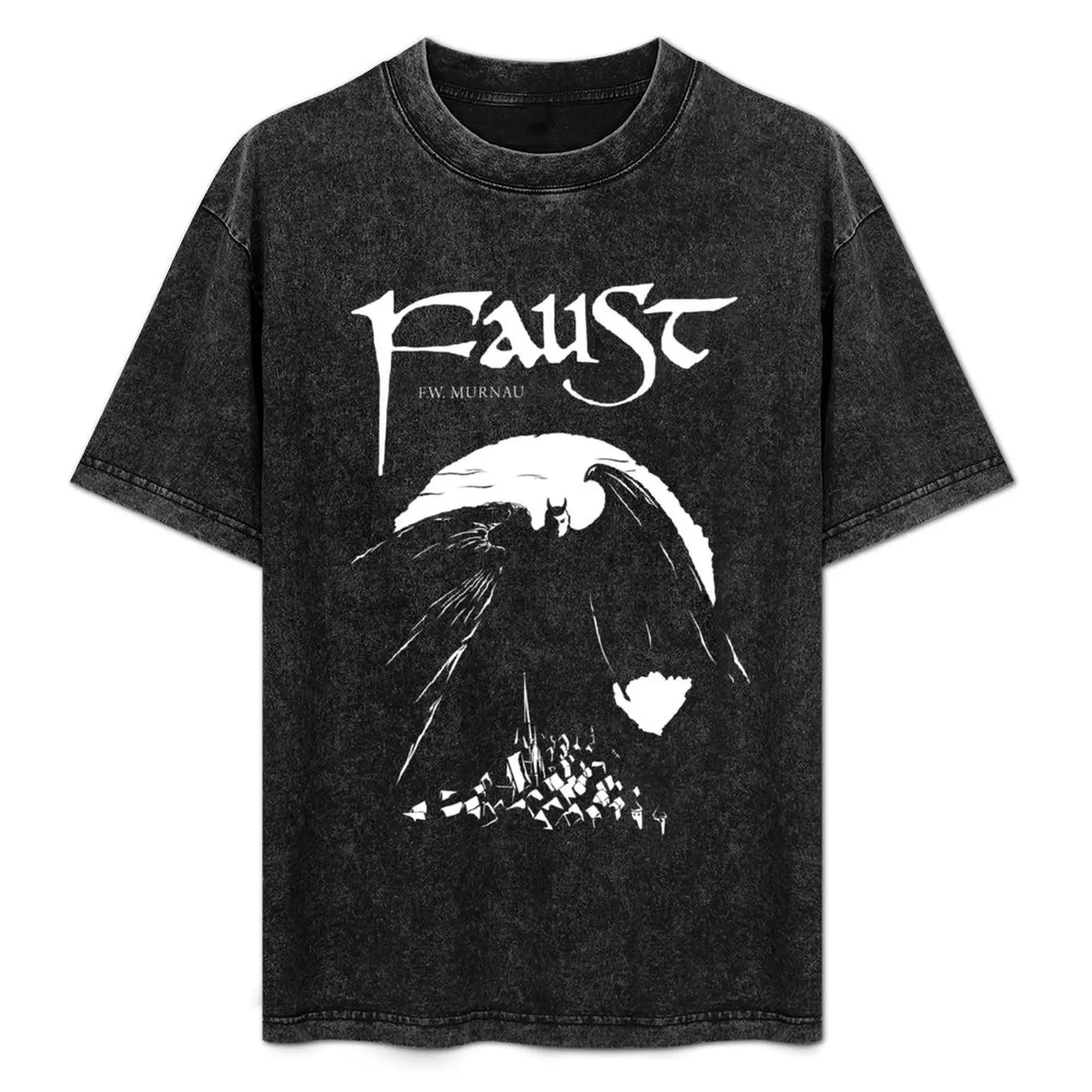 Футболка Faust-F. W. Murnau, рубашки с рисунком, одежда в стиле аниме, топы больших размеров для мальчиков, мужская футболка