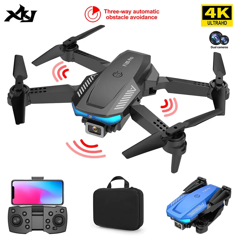 XKJ F185 Pro мини Дрон 4K Профессиональная HD камера трехсторонняя препятствия складной Квадрокоптер RC вертолет игрушки для мальчиков