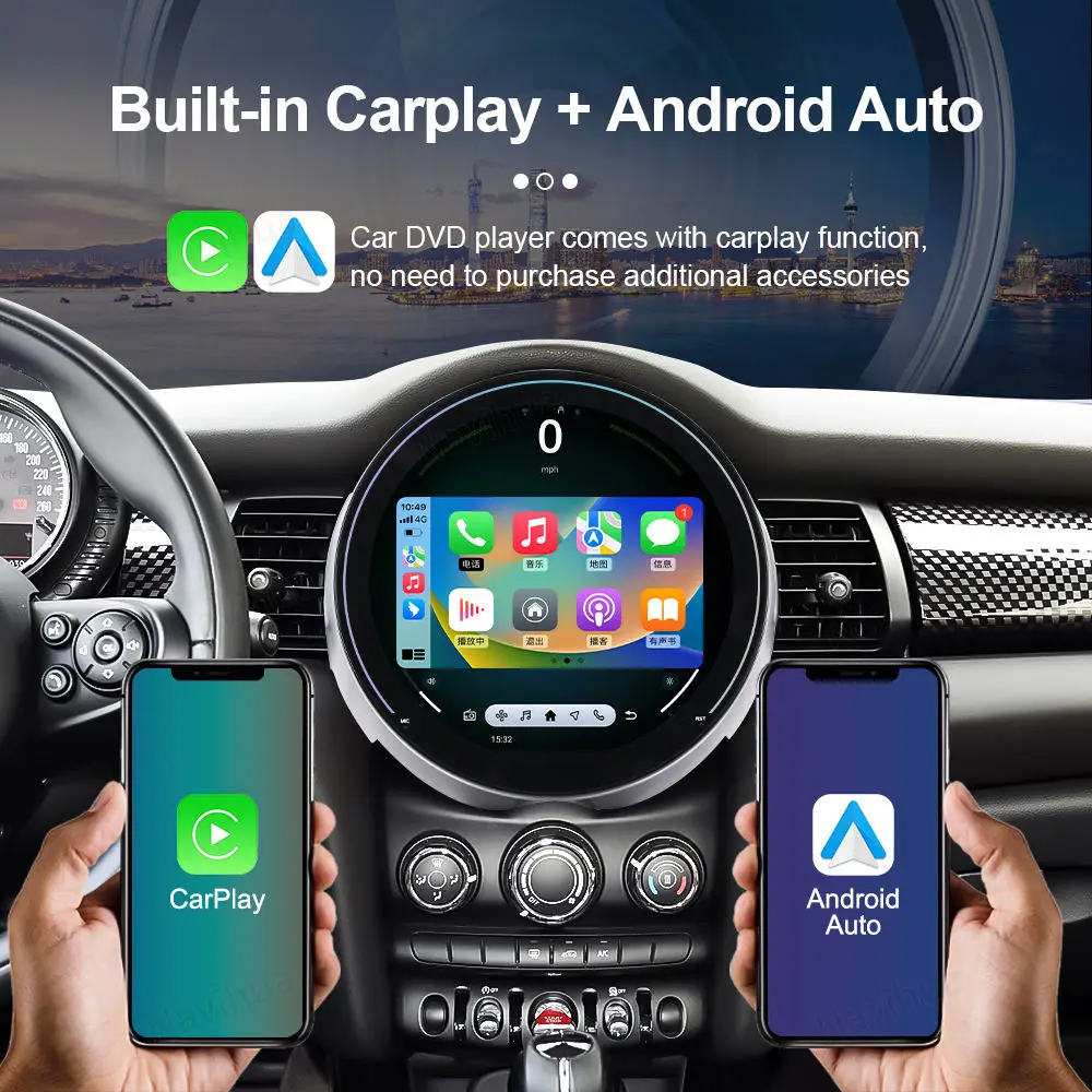 Фото Новый 11,7-дюймовый сенсорный экран Android GPS-навигация для BMW MINI F60 2014 2018, автомобильный радиоприемник, мультимедийный плеер на базе Android №2