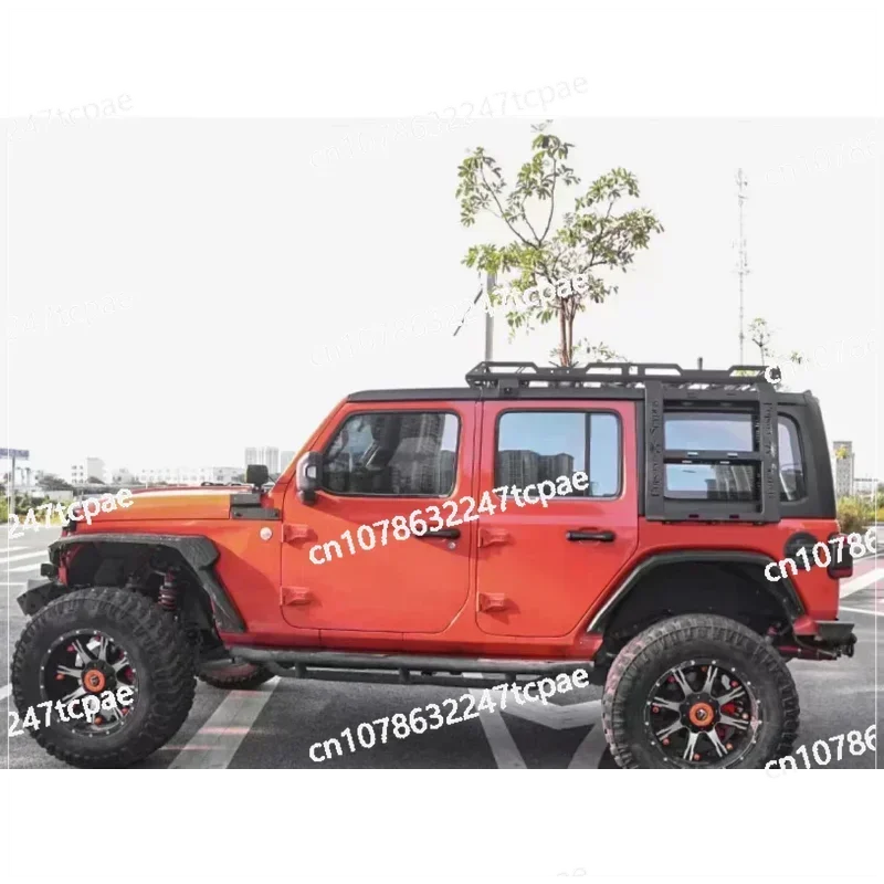 Для Jeep Wrangler JK JL 2/4-дверный багажник на крышу со светодиодной подсветкой, комплект для крепления багажника, грузовая корзина