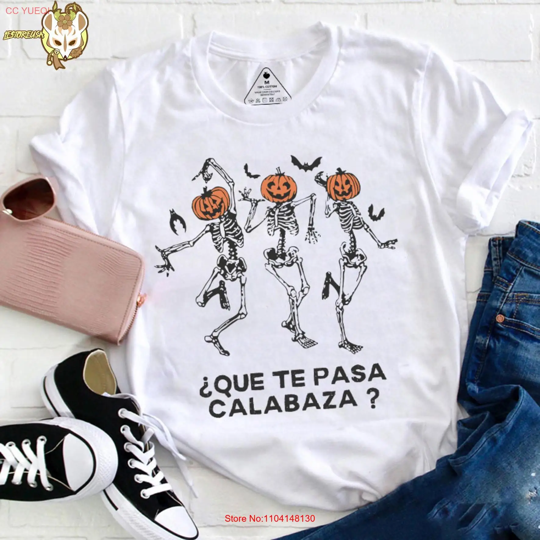 Que Te Pasa Calabaza Тыква Испанский учитель Винтажная футболка Teacherlife с длинными или короткими рукавами