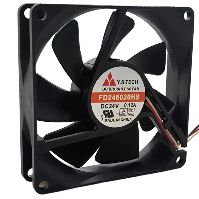 DL для Y.S.TECH FD248020HS DC 24 В 0,12 А 8 см 8020 80x80x20 мм Охлаждение масляного вала F an