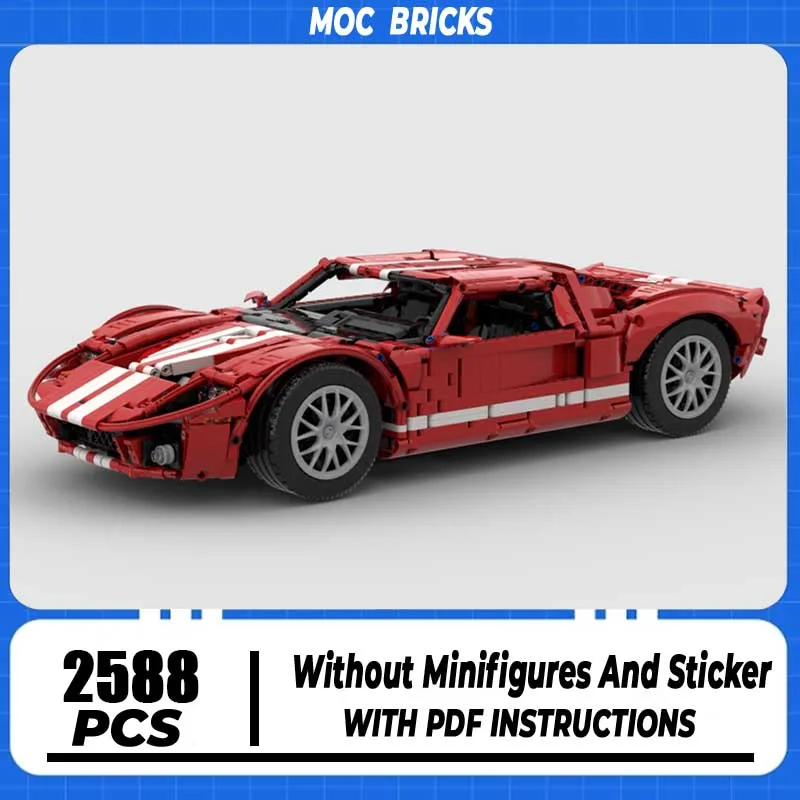 Супер спортивная модель Moc Building Bricks GT Champion Speed Cars Модель здания Технология модульного блока DIY Рождественская игрушка Праздник