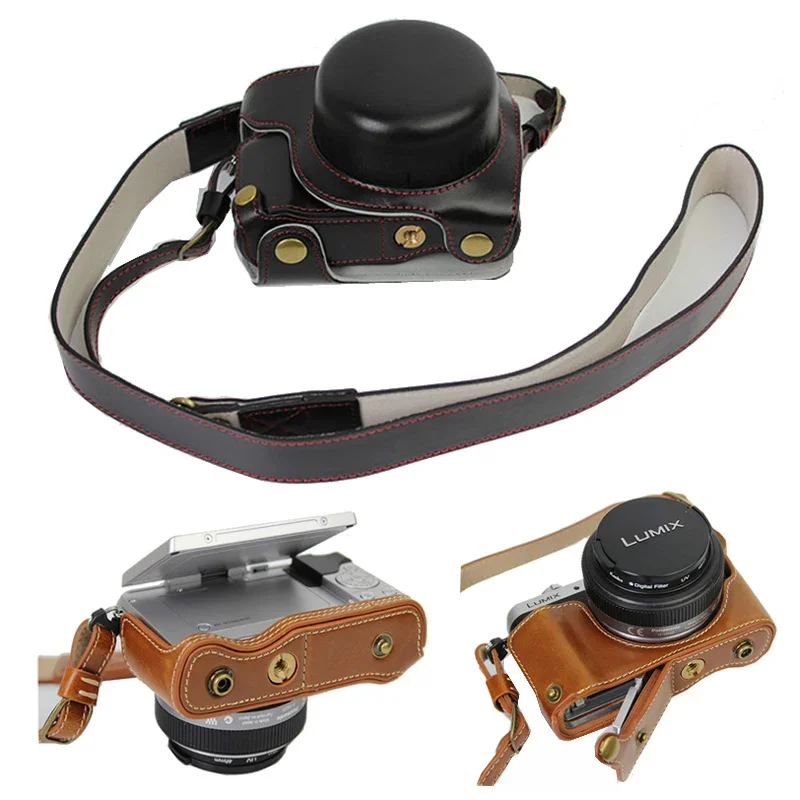 Чехол из искусственной кожи для камеры Panasonic Lumix GF7 GF8 GF9 GF10