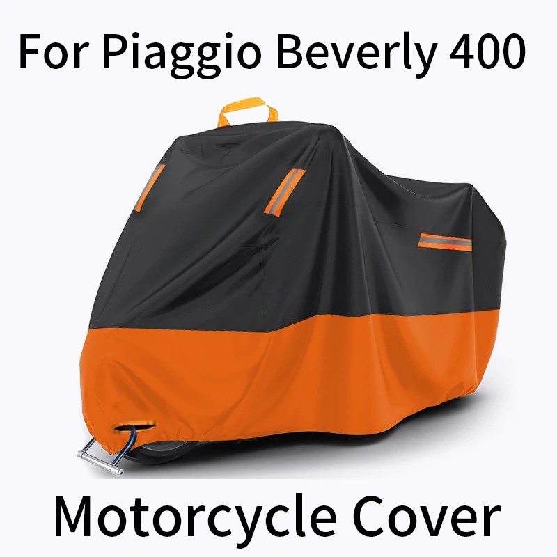 Для мотоцикла Piaggio Beverly 400, водонепроницаемый уличный чехол, защита от любых погодных воздействий, УФ-дождевик, пыленепроницаемый, сверхмощный Оксфорд