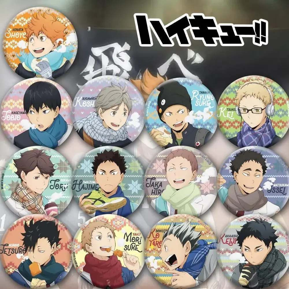 Фото Аниме Хайкю!! Shoyo Hinata Tobio Kageyama Kei Tsukishima Косплей Брошь Подвеска Значок Ambitus Подарок №2