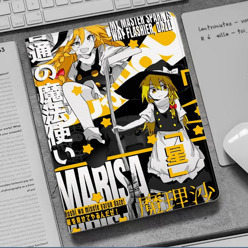 Чехол Touhou Kirisame Marisa Anime для iPad 10.2 8th 9th 10th Air 1 2 3 4 Mini 5 6 7 Роскошный силиконовый чехол для iPad Pro 11 10.9