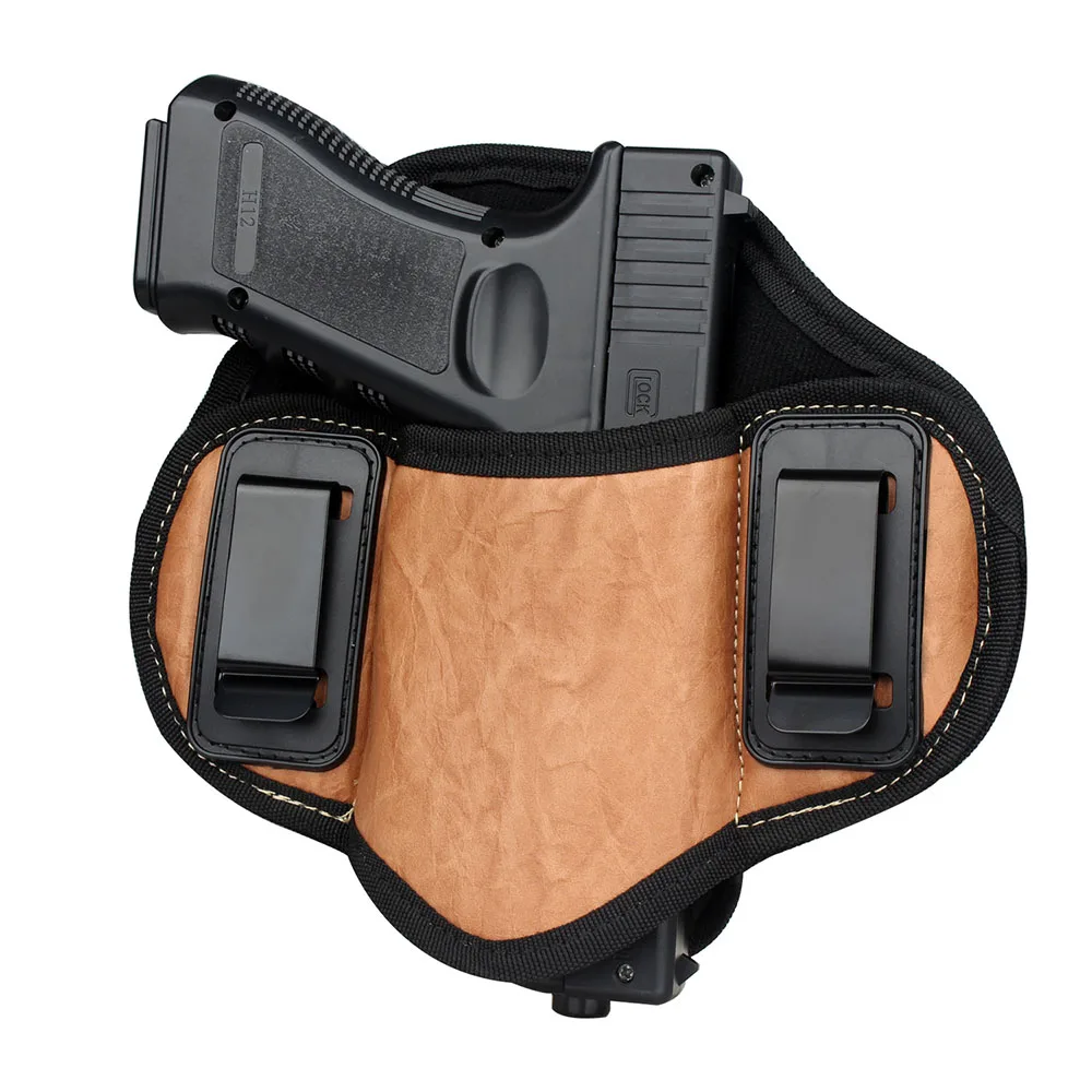 Фото Скрытая тактическая охотничья кобура, чехол для пистолета Glock 17 19 23 32 Sig Sauer Beretta Kahr Bersa, кобура для грома №5