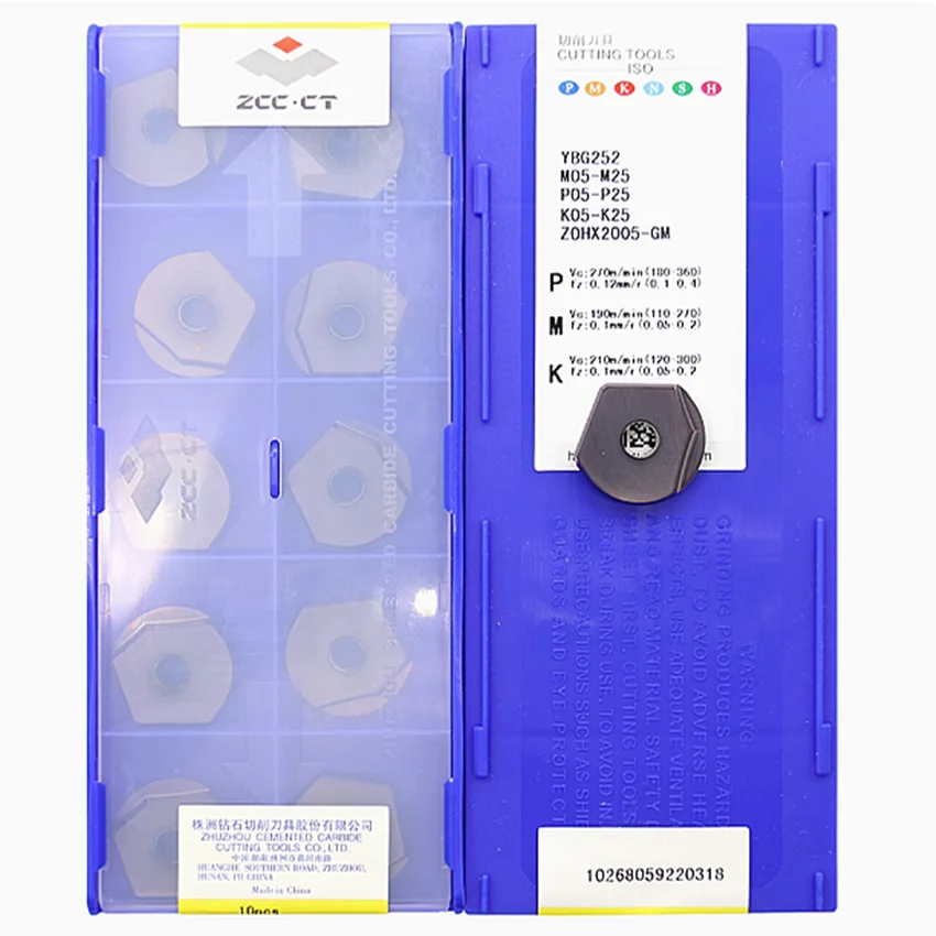 ZOHX2005-GM YBG252/ZOHX2005-GF YBG252/ZOHX2506-GM YBG252/ZOHX2506-GF YBG252 ZCC.CT Твердосплавные пластины с ЧПУ, токарные инструменты