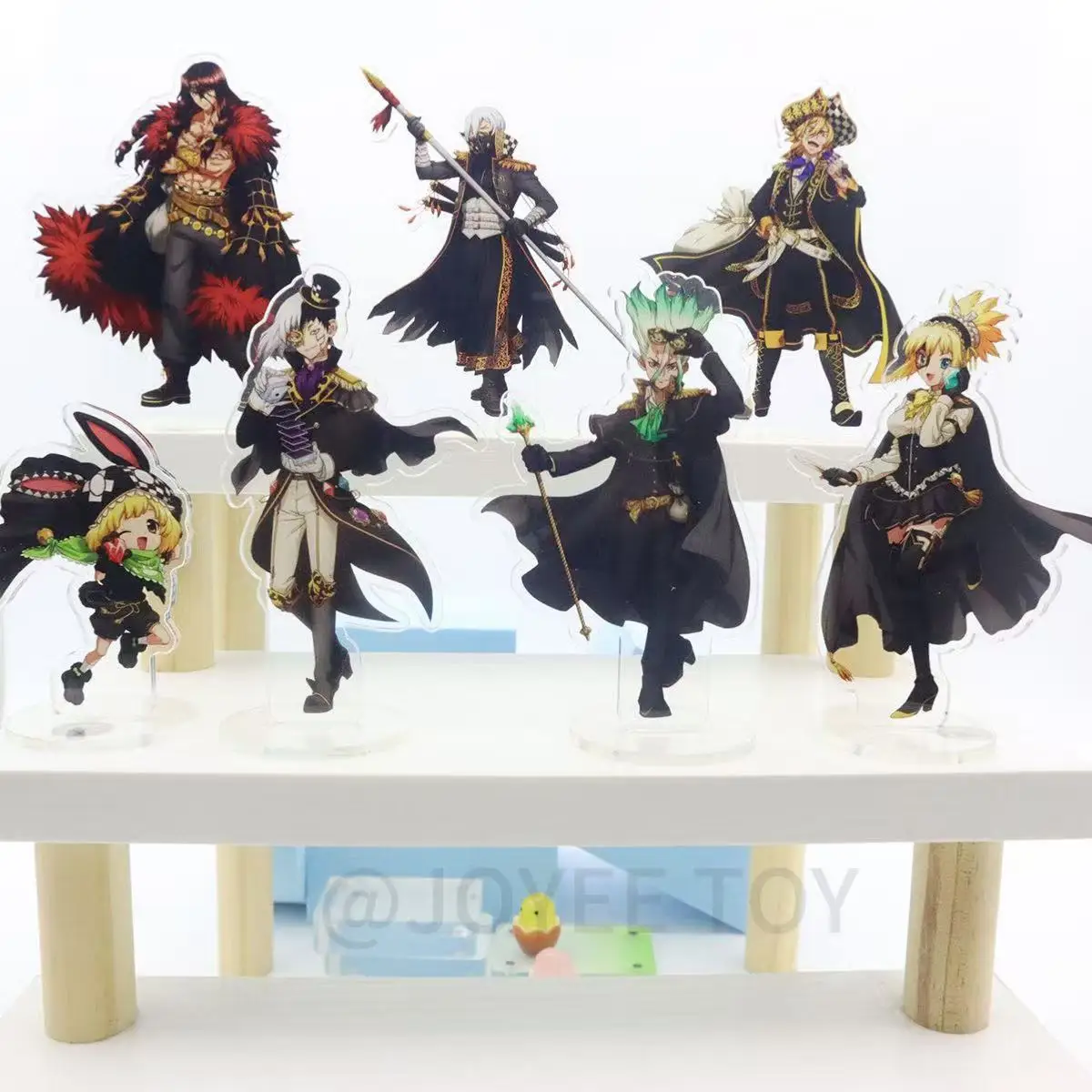 10 см периферийные устройства Dr. Stone ACG Stand Senku Ishigami, декоративная акриловая подставка, фигурка Hyoga, статуя Gen Asagiri, подставка, тарелка, игрушки