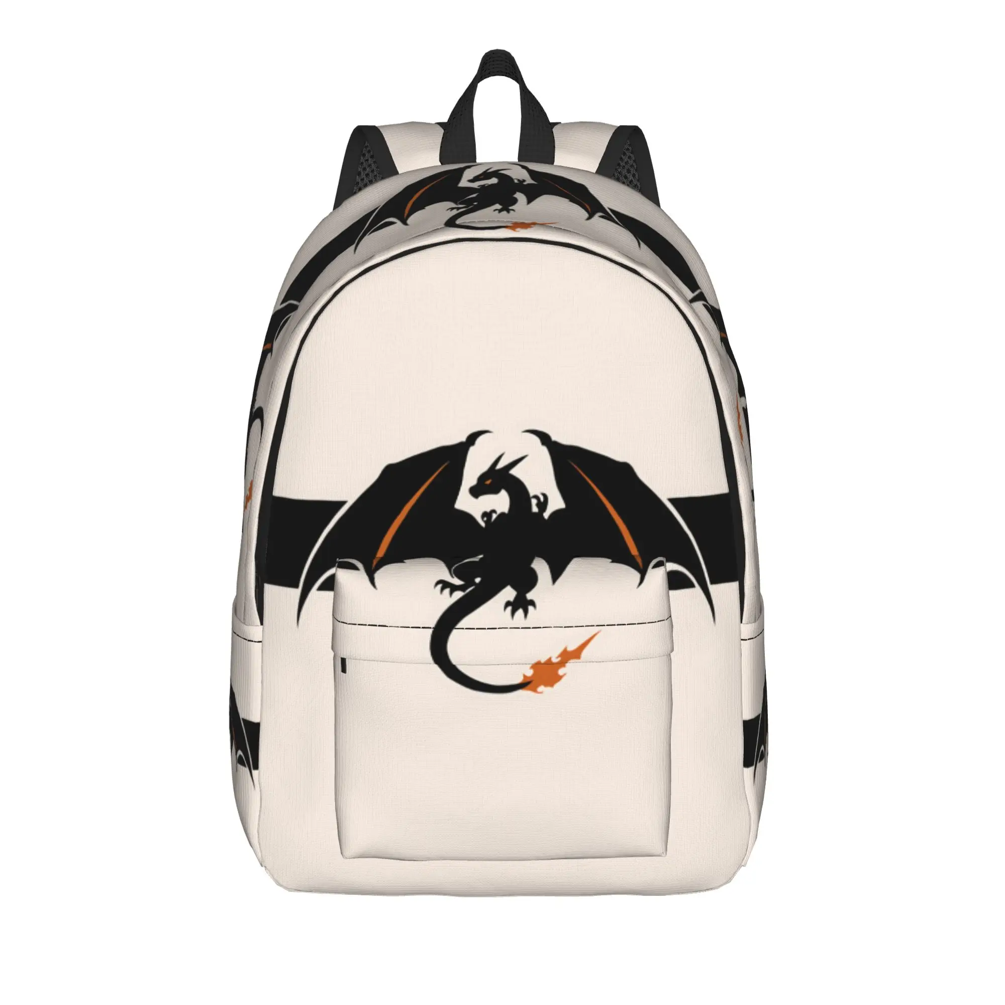 Модный рюкзак Pokemon Charizard Mochilas для повседневного использования на работу, с застежкой-молнией