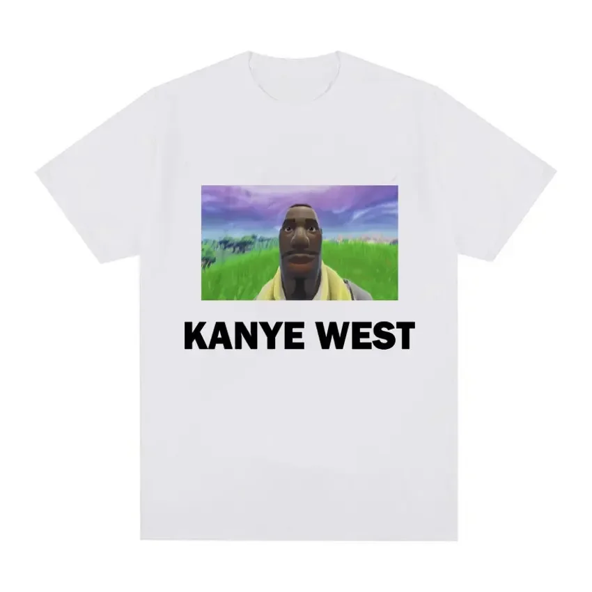 Футбольная рубашка Kanye West Meme, женская повседневная футболка из полиэстера в стиле хип-хоп с мультяшным узором (art.: 3920c764777b5) - 3920c764777b5