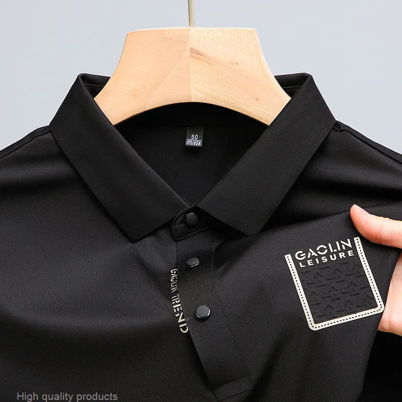 Фото Polo Kasual Bersirkulasi Canggih Pendek Mode Musim Panas 2023 Bisnis Kaus Paul Pakaian Pria №3