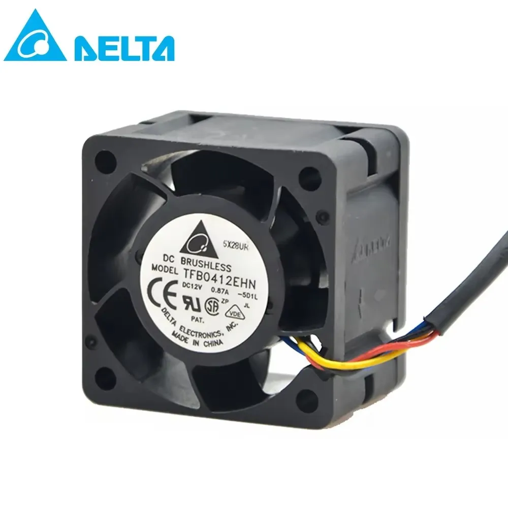 Для delta TFB0412EHN PWM 4 см 40 мм PWM DC 12 В 0,87 А серверные инверторные охлаждающие вентиляторы вентилятор корпус 40x40x28 мм