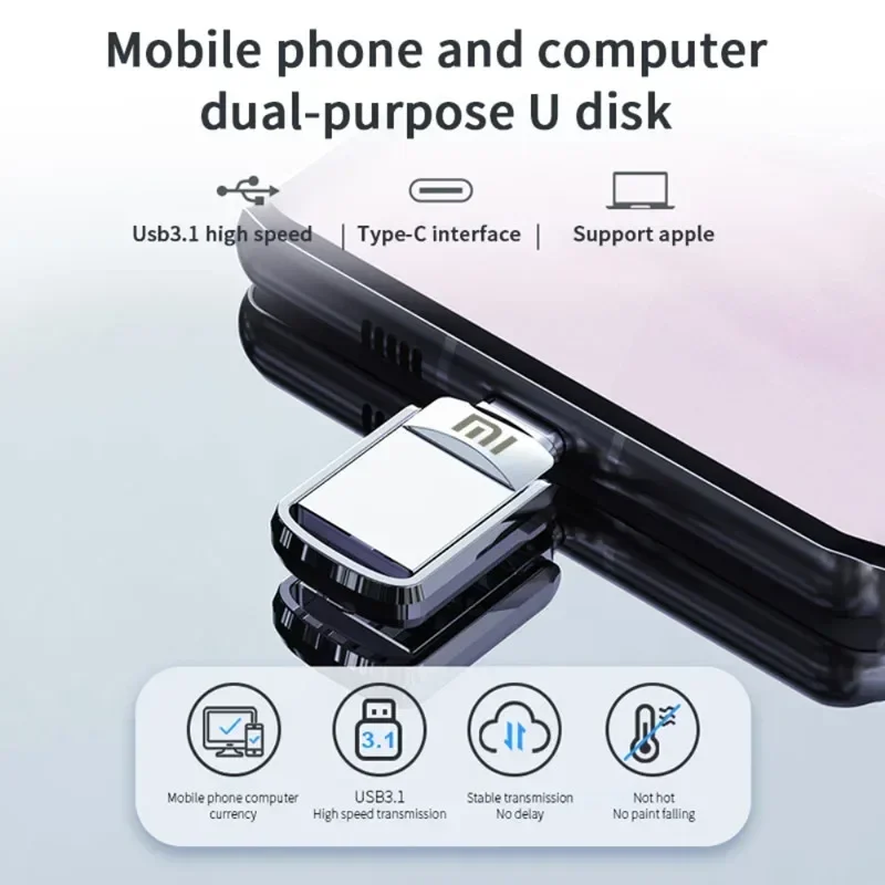 Фото Портативный USB-накопитель Xiaomi, USB 3,0, 1 ТБ, 512 ГБ №5