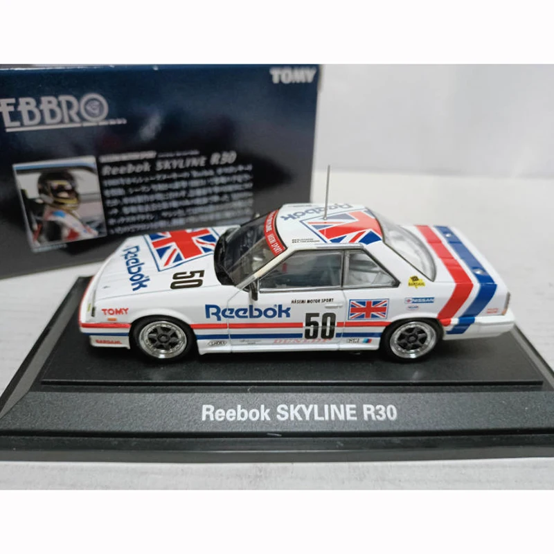Фото Ebbro TOMY 1/43 Reebok Skyline R30 Hasemi, модель спортивного автомобиля из сплава для взрослых, классическая коллекция, украшение для дисплея, подарок, сувенир №3