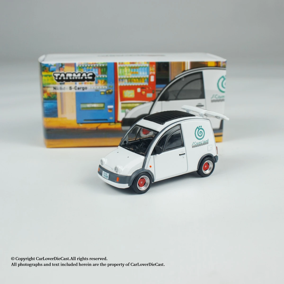 TW Tarmac Works 1:64 S-Cargo Белая литая модель автомобиля Играйте в транспортные средства и модели