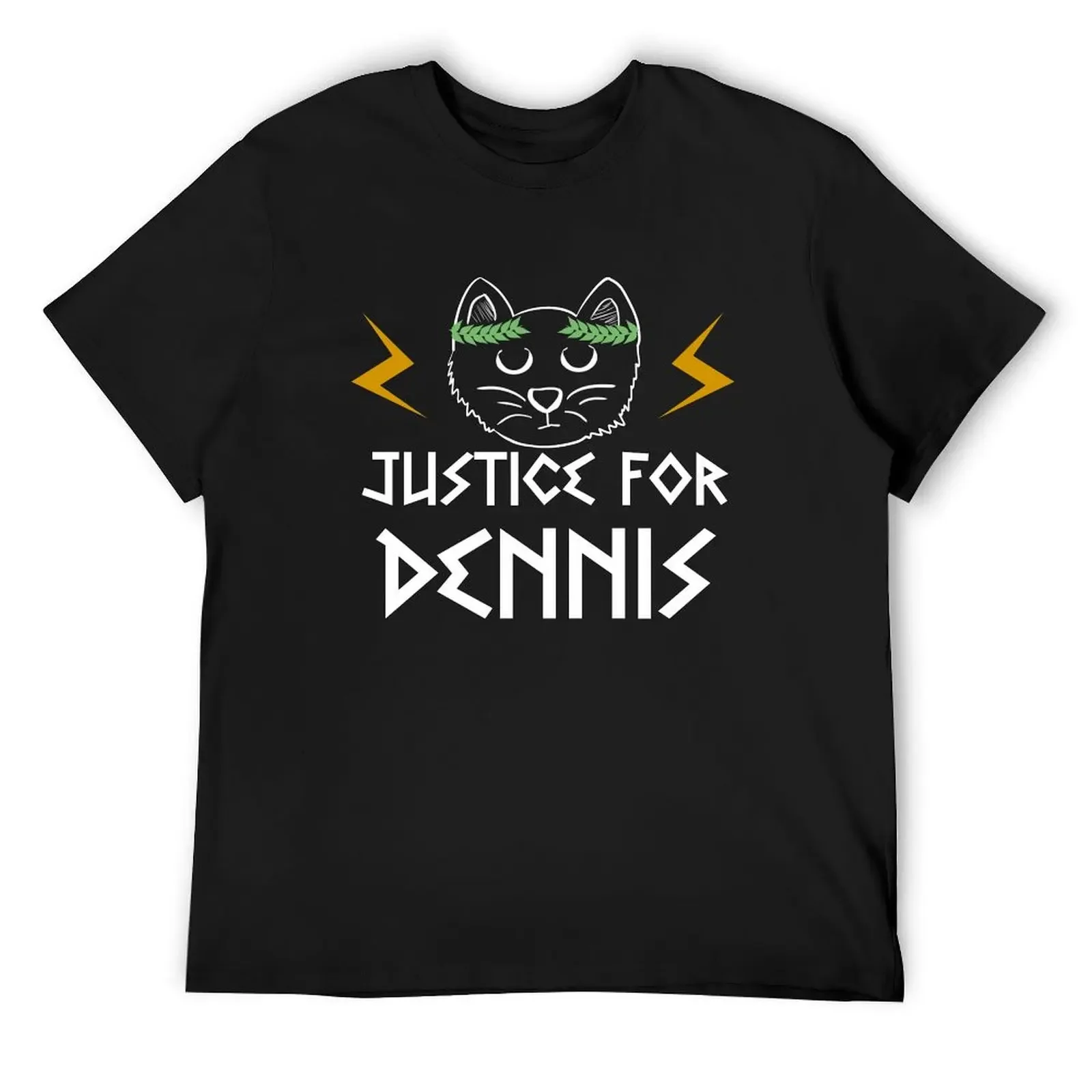 Kaos TV Dennis the cat футболка винтажная аниме рубашка винтажная одежда большие и высокие футболки для мужчин