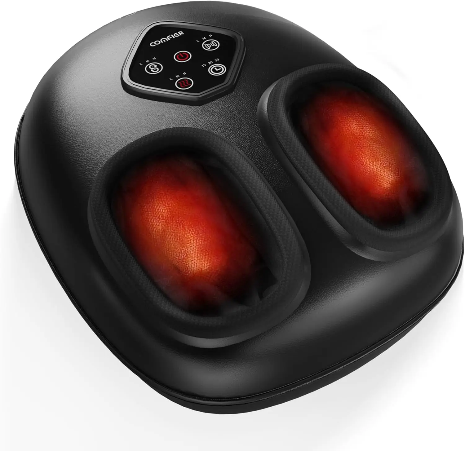 COMFIER Массажер для ног с подогревом, Машина для массажа ног шиацу для подошвенного фасциита, кипания и сжатия при болях невропатии,