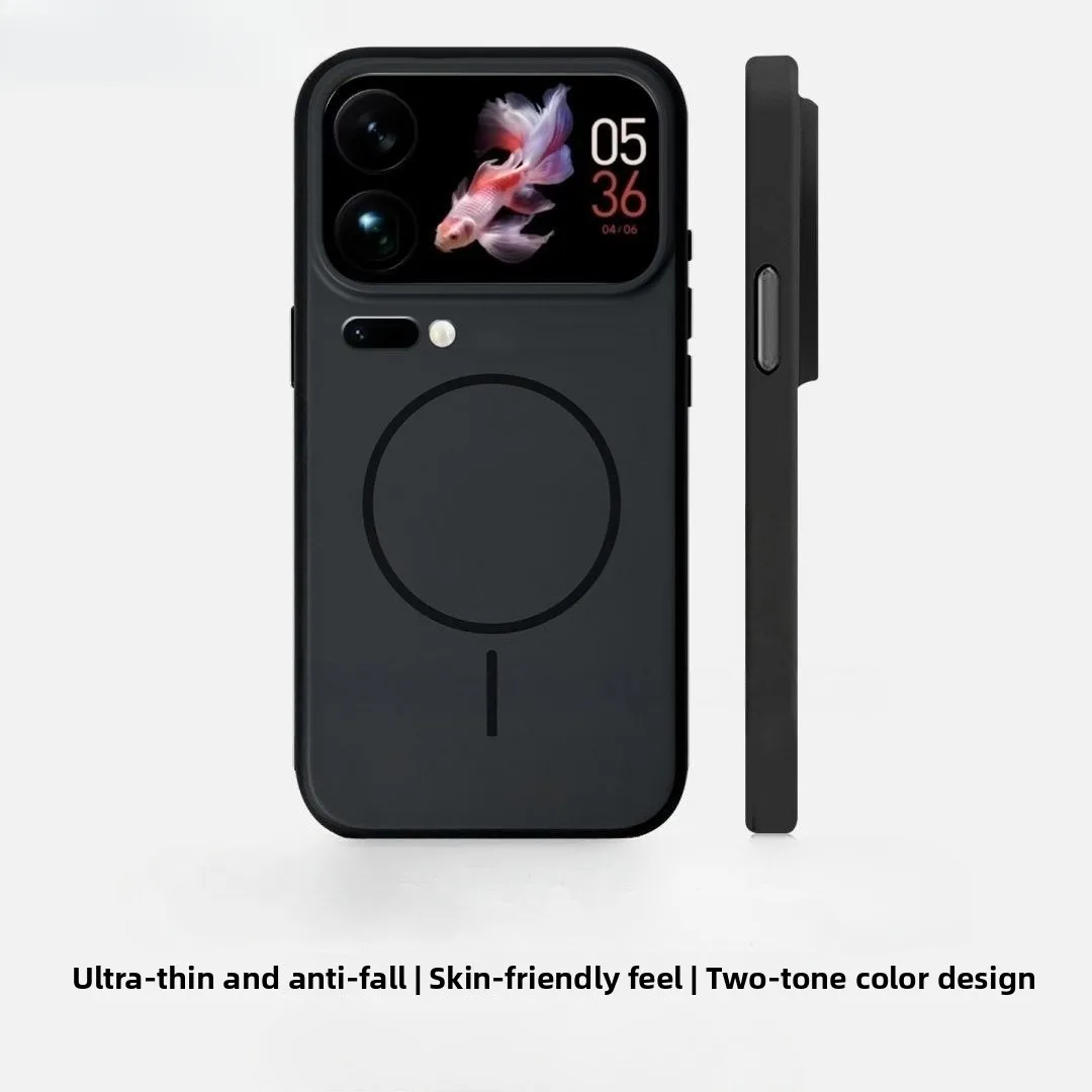 Магнитный чехол для Xiaomi 17 Pro Max со стильными цветами, приятный для кожи, акриловый чехол для Mi Xiaomi 17 Pro 5G, противоударный